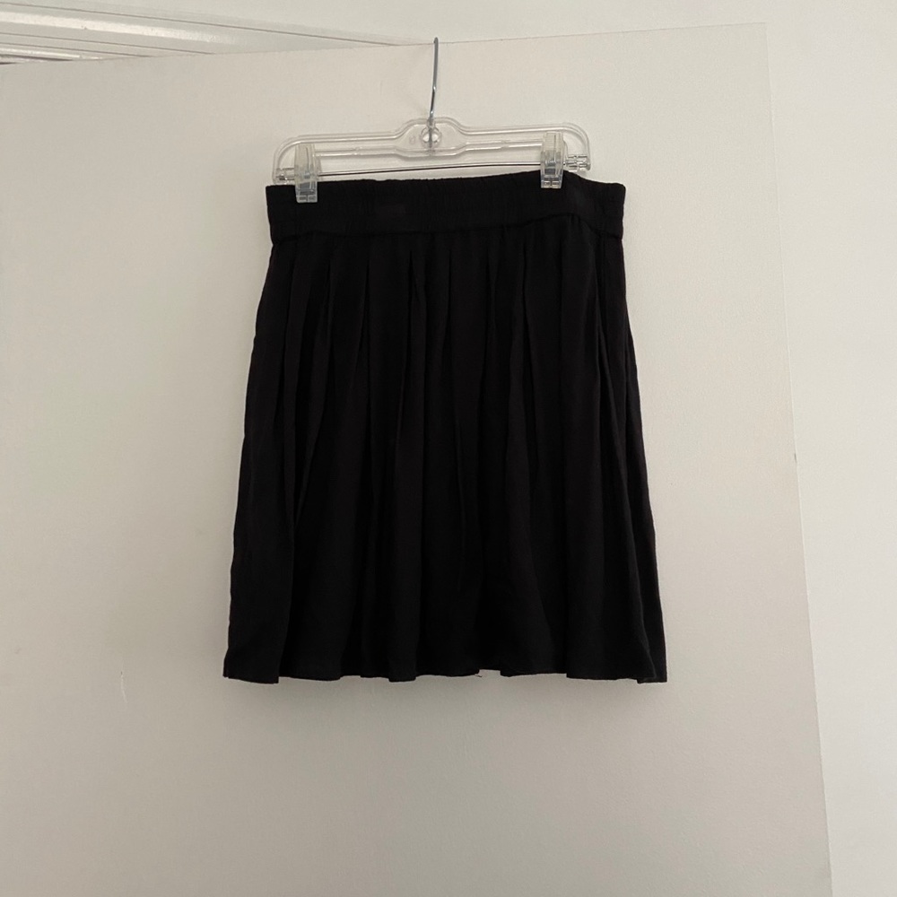 Black mini skirt